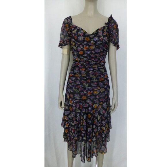Diane Von Furstenberg Silk Floral Dress (Has a hole on the shoulder) - Picture 15 of 15